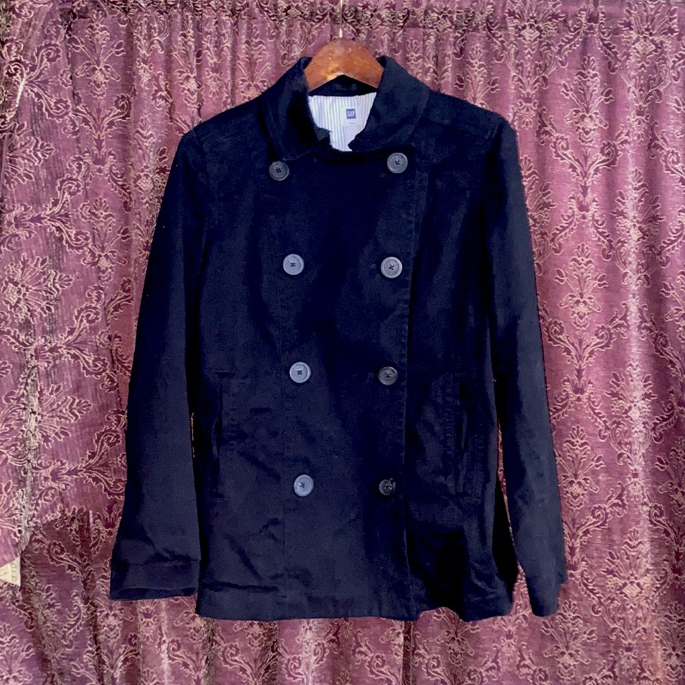 Women’s VTG GAP Black Peacoat Jacket NWT size Medium
